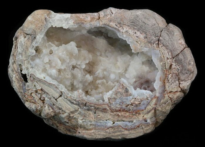 Crystal Filled Dugway Geode (Polished Half) #38858